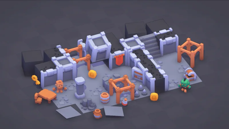 Mini Dungeon asset pack preview