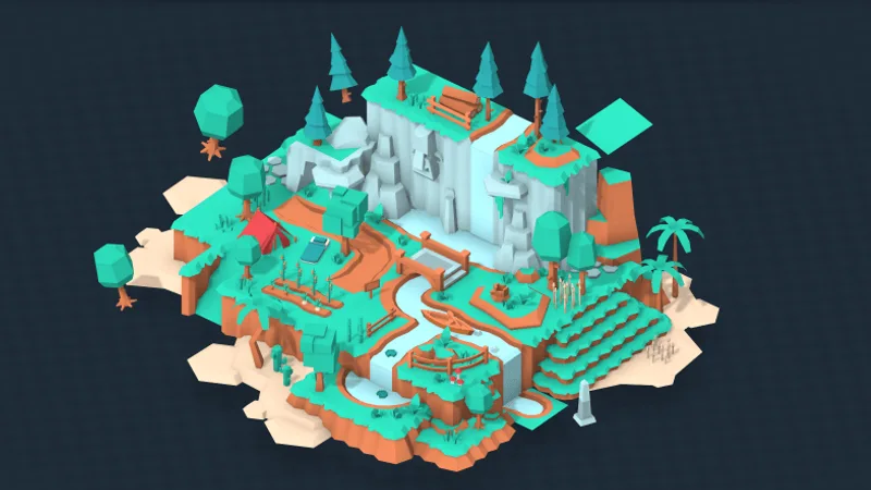 Nature Kit asset pack preview