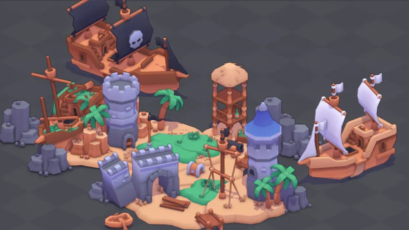 Pirate Kit asset pack preview