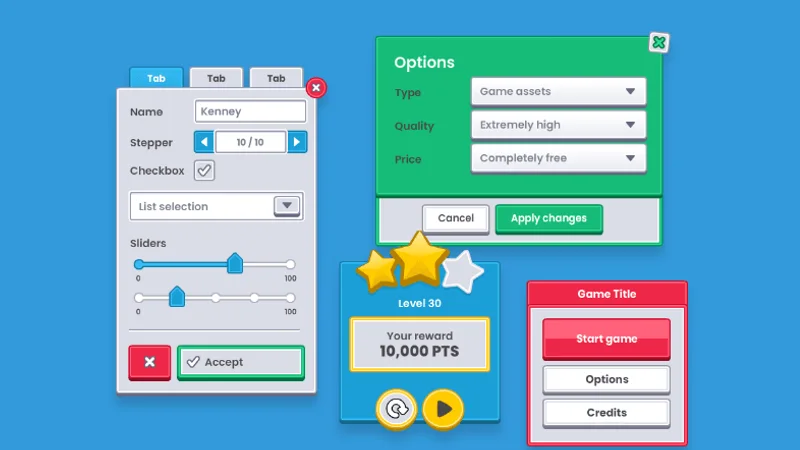 UI Pack asset pack preview